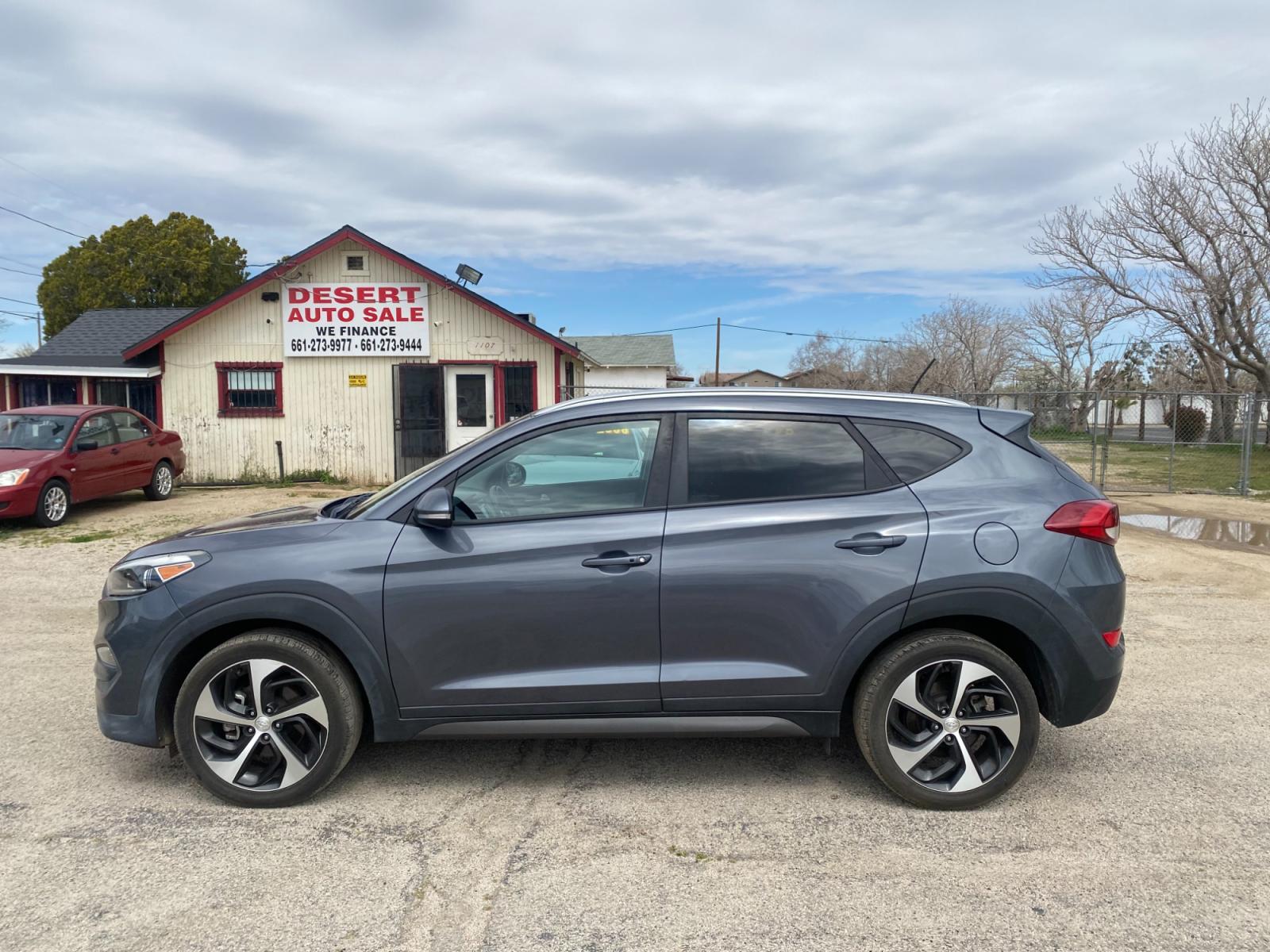 2016 Hyundai Tucson Eco (KM8J33A22GU) with an 1.6L L4 DOHC 16V engine, 7A transmission, located at 44356 Date Ave., Lancaster, CA, 93534, (661) 945-6555, 34.688919, -118.139374 - Photo #3